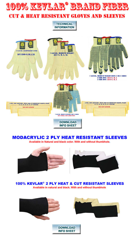 to Double 'D' Knitting and Gloves Kevlar